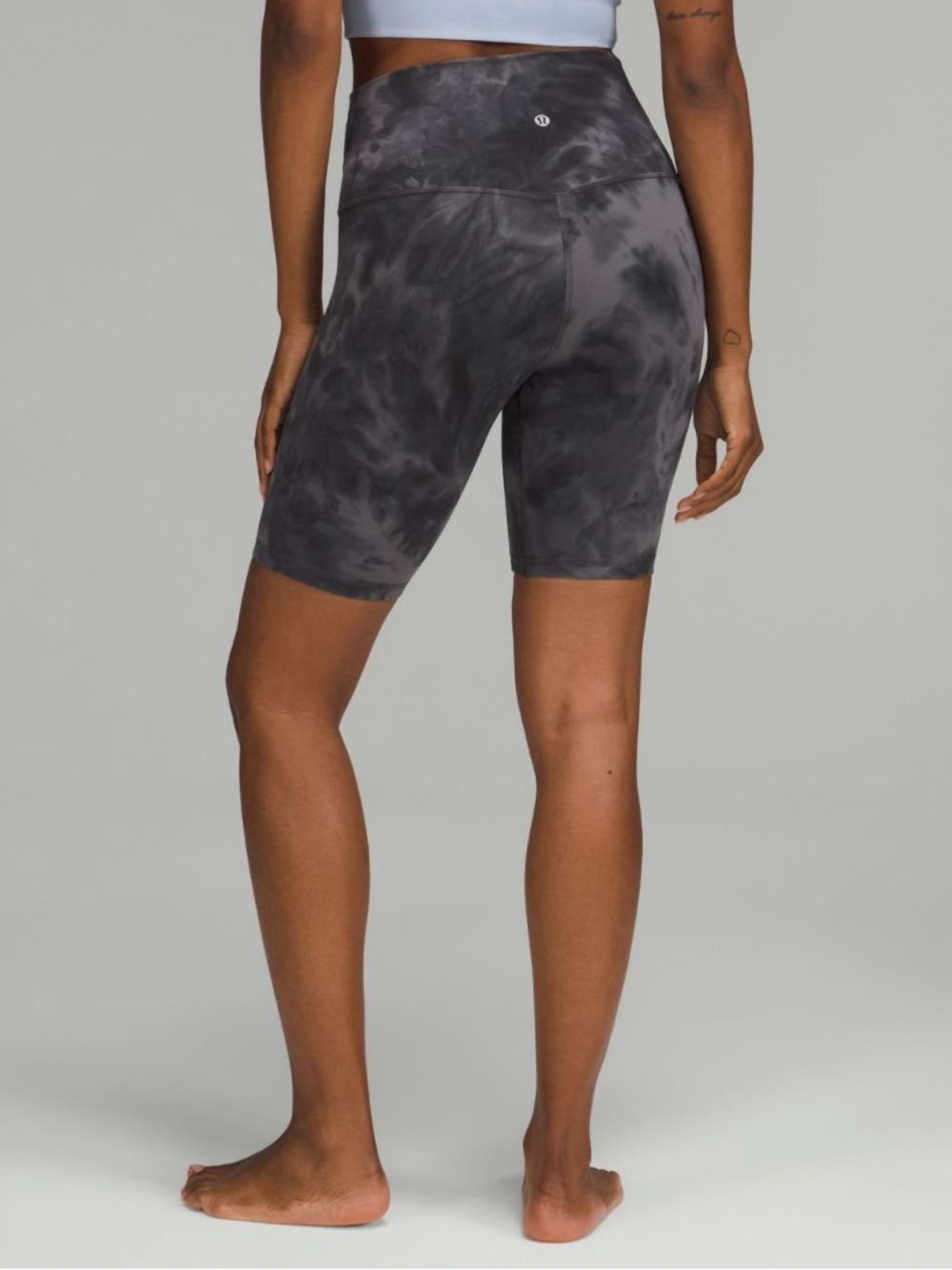LULULEMON Align High Rise Short 8” • Size 0 •Graphite Grey Diamond Dye NWOT RARE